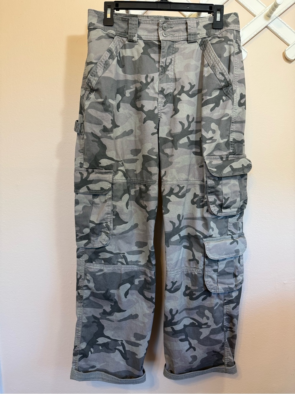 Abercrombie and Fitch Women’s Camouflage Cargo Pants - Casual Utility Style